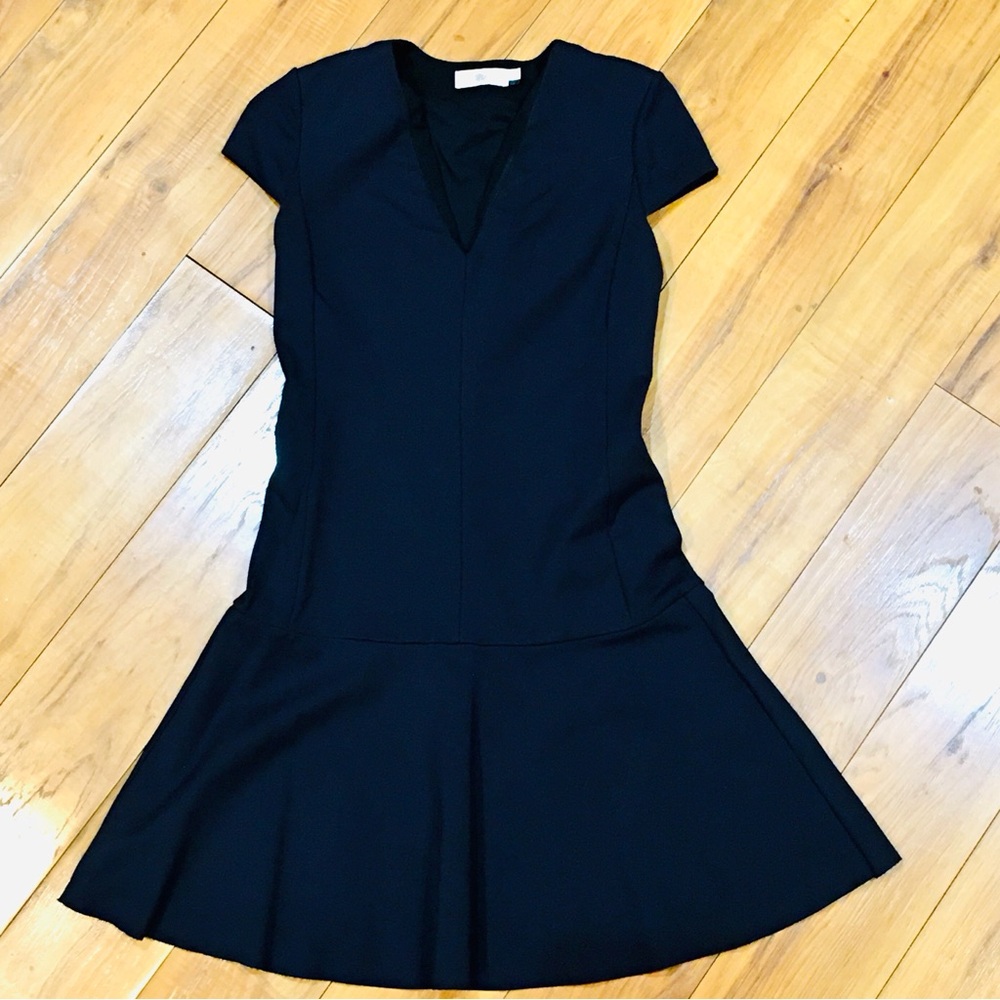 Tory Burch luxury navy blue cotton tennis dress summer coastal beach nau…
